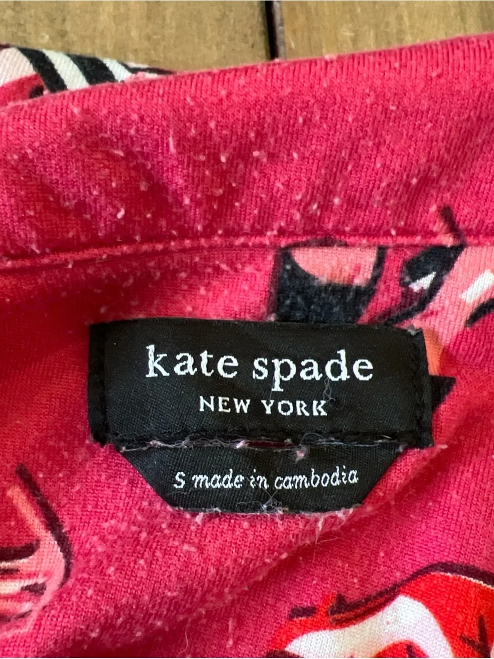 Kate Spade Women's 2 Piece Pajama Pants Set Size Small Red/Pink Multi Print Shoe